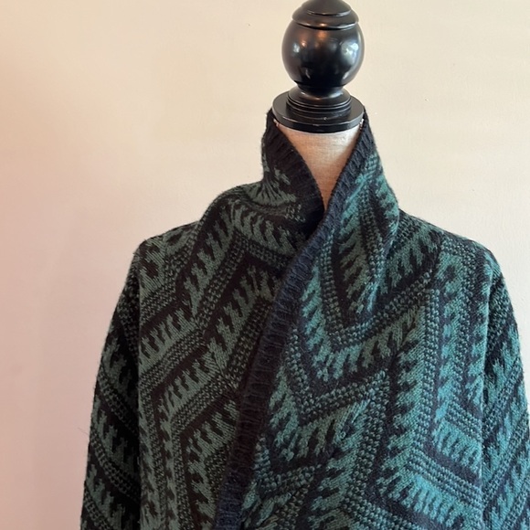 Torn By Ronny Kobo drape open cardigan lambswool size Extra Small - Picture 2 of 5